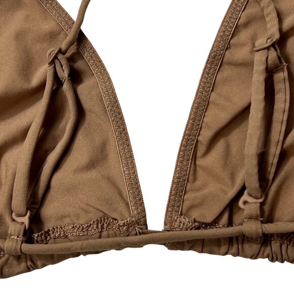 SKIMS Micro Cording String Triangle Bralette Sienna Extra Large - Picture 7 of 10